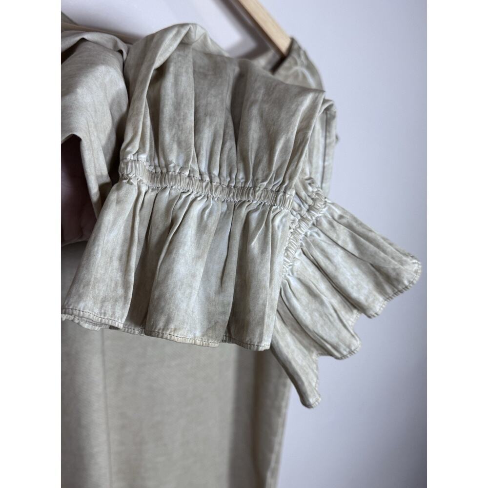 Pilcro Anthropologie Womens Top Mixed Media Shirt 100% Cotton Boho S Coastal - Picture 8 of 14